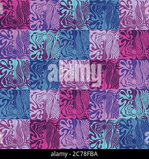 Vector abstract grunge elements seamless pattern Stock Vector