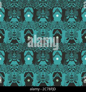 Vector abstract grunge elements Seamless pattern Stock Vector