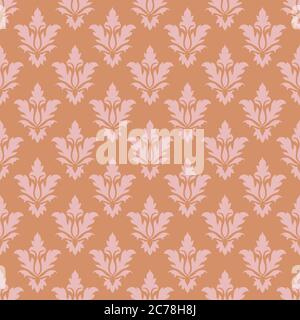 Vintage damask vector seamless pattern for bed cover,textile,cushion cover,phone case, home decor,fabric,home furnishings, wallpaper,curtain,tiles,etc Stock Vector