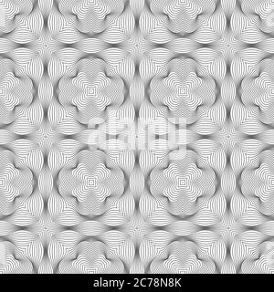 Seamless vector black line pattern with sharp corners smoothly