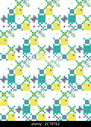 Seamless summer pattern. Bright colors. Stock Vector