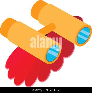 Theater attribute icon, isometric style Stock Vector