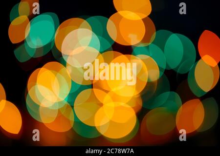 multicolored holiday bokeh. Abstract blurred background Stock Photo