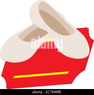 Dancing shoes icon, isometric style Stock Vector