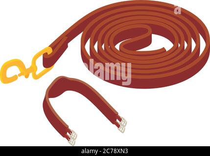 Equestrian equipment icon, isometric style Stock Vector