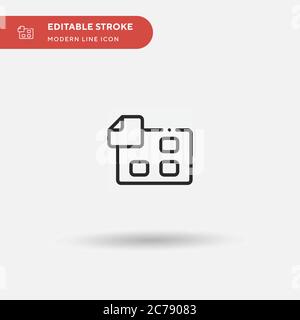 Nicotine Patch Simple vector icon. Illustration symbol design template for web mobile UI element. Perfect color modern pictogram on editable stroke. N Stock Vector