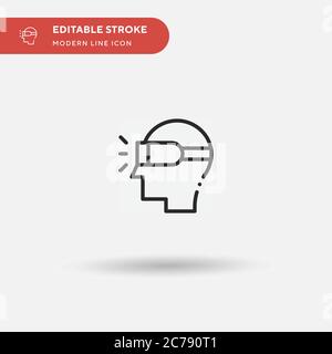 Virtual Reality Glasses Simple vector icon. Illustration symbol design template for web mobile UI element. Perfect color modern pictogram on editable Stock Vector