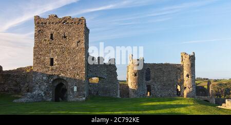 Llansteffan Castle Carmarthenshire West Wales Stock Photo