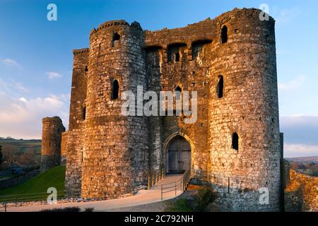 Kidwelly Castle Carmarthenshire Wales Stock Photo