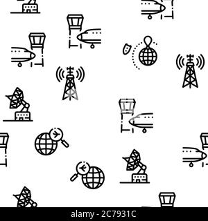 Air Navigation Tool Seamless Pattern Vector Stock Vector Image & Art ...