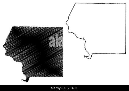 Jackson County (Illinois) outline map set Stock Vector Image & Art - Alamy