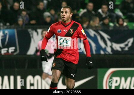 Yacine Brahimi during the Coupe de France 2011 - 2012  Stade Rennais - Thonon Les Bains    on February 07 2012 in Rennes  ,  France - Photo Laurent Lairys / DPPI Stock Photo