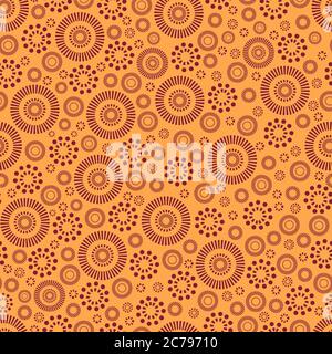 Abstract ethnic boho style ornament seamless pattern. Stock Vector