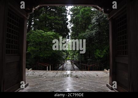 Yahiko Shrine, Niigata, Japan Stock Photo