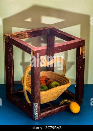 Impossible object / Penrose triangle Impossible object Stock Photo