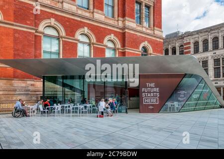 The Future Starts Here 2018 exhibition at the Victoria & Albert Museum was sponsored by Volkswagen. Stock Photo
