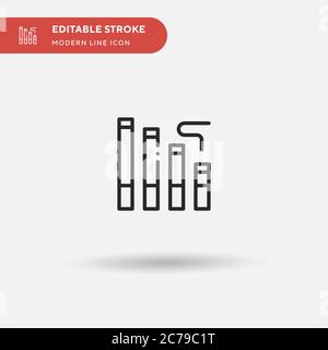 Reduction Simple vector icon. Illustration symbol design template for web mobile UI element. Perfect color modern pictogram on editable stroke. Reduct Stock Vector