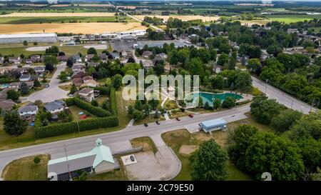 Belmont community Park Aerial 2020 Stock Photo