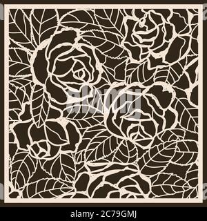 Blooming roses seamless pattern. Floral pattern for fabric. Roses background. vector illustration Stock Vector