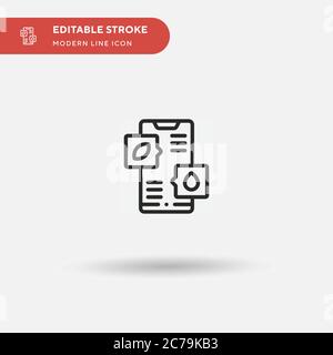 Water Control Simple vector icon. Illustration symbol design template for web mobile UI element. Perfect color modern pictogram on editable stroke. Wa Stock Vector