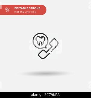 Appointment Simple vector icon. Illustration symbol design template for web mobile UI element. Perfect color modern pictogram on editable stroke. Appo Stock Vector