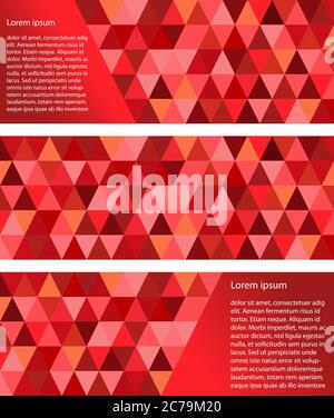 abstract geometric vector background, triangle pattern poly set . Stock Vector