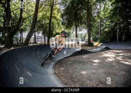 Pumptrack, Germany, Cologne Stock Photo