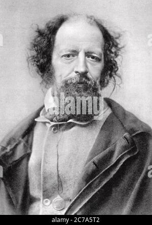 ALFRED, LORD TENNYSON (1809-1892) English Poet Laureate Stock Photo