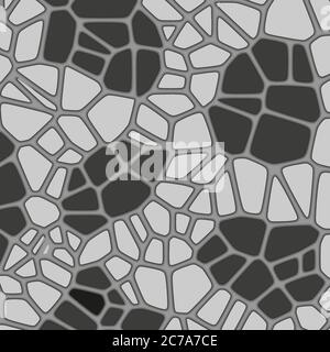 Abstract Gray Cracked Paper Cut Background Stock Vector