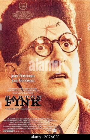 Barton Fink (1991) directed by Joel Cohen and starring John Turturro, John Goodman, Judy Davis and Michael Lerner. A New York playwright moves to Hollywood only to discover an atmosphere not conducive to writing. Stock Photo