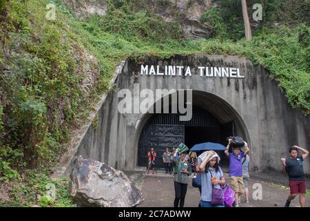 Corregidor Island, Philippines - December 31, 2016:  Malinta Tunnel Stock Photo