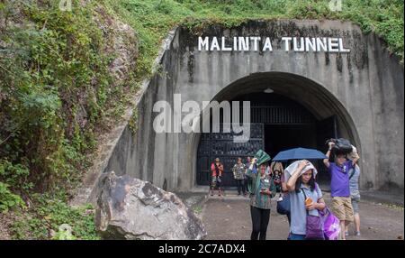 Corregidor Island, Philippines - December 31, 2016:  Malinta Tunnel Stock Photo