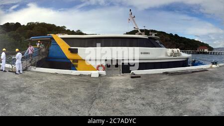 Corregidor Island, Philippines - December 31, 2016: Ferry to Corregidor Island Stock Photo