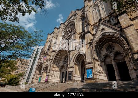 New York, NY, USA - July 21, 2019: The Cathedral Church of Saint John The Divine Stock Photo
