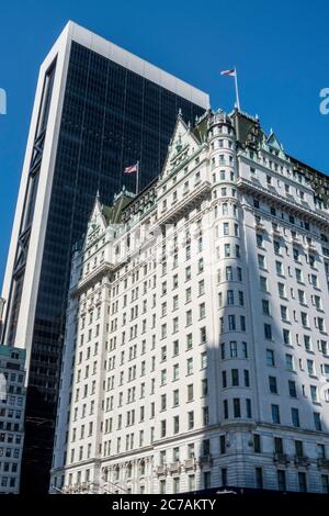 Plaza Hotel at Grand Army Plaza, NYC, USA Stock Photo