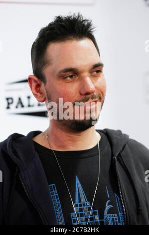 Adam 'DJ AM' Goldstein arrives at the Jay-Z show for the reopening of the Palladium in Hollywood. Credit: Jared Milgrim/The Photo Access Stock Photo
