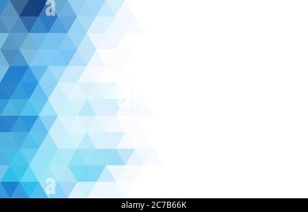 Abstract blue and white background of triangles, vector design. Creative Design Templates Stock Vector