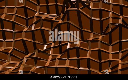 abstract geometric line background yellow,brown,black.vector pattern. Stock Vector