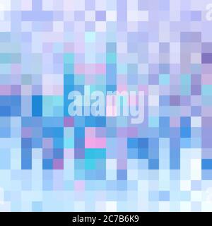 Multi color abstract background with squares pixel mosaic vector illustration. Stock Vector