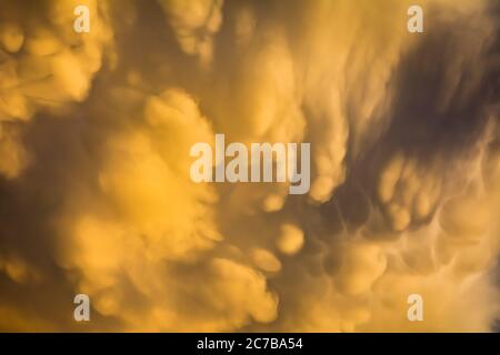 Dramatic clouds in the sky Stock Photo