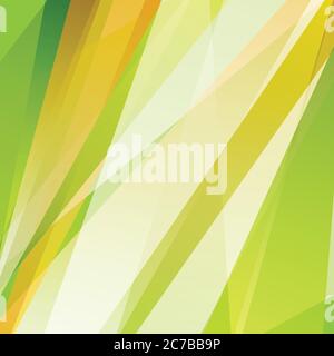 Green orange summer shiny stripes abstract vector background Stock Vector