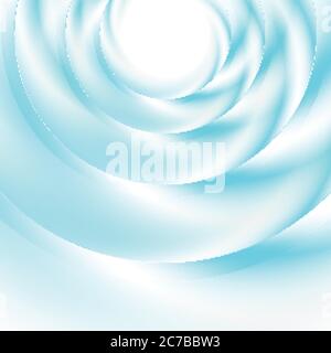 Bright cyan iridescent abstract rings background. Colorful vector design Stock Vector