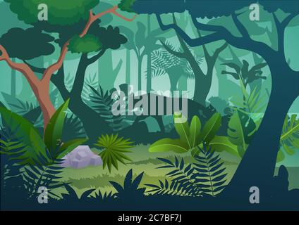 amazon rainforest background animated