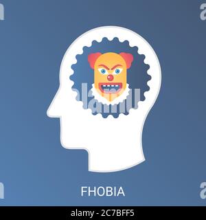Vector Fhobia concept. Modern gradient flat style Stock Vector