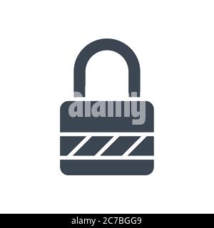 Padlock Vector Glyph Icon Stock Vector