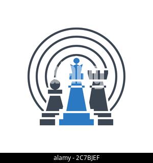 Internet Marketing Strategy Vector Glyph Icon Stock Vector