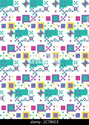 Bright colors of seamless pattern. Stock Vector