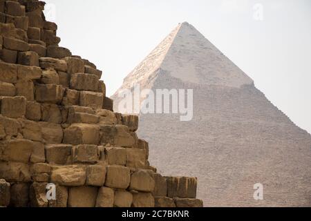 Views of the Giza necropolis site, Egypt Stock Photo