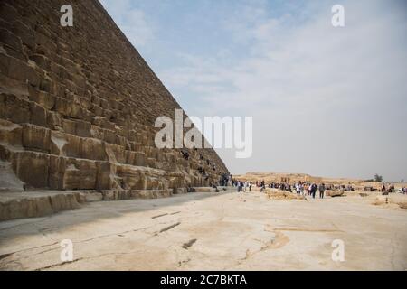 Views of the Giza necropolis site, Egypt Stock Photo