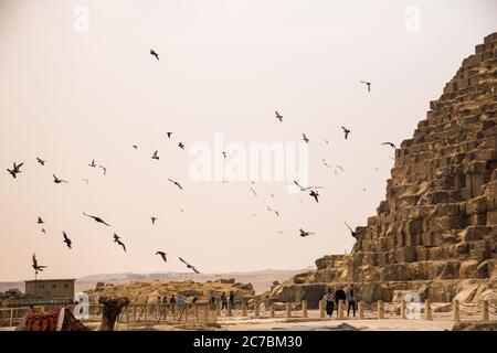 Views of the Giza necropolis site, Egypt Stock Photo